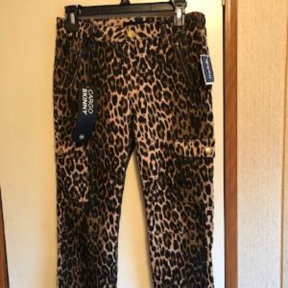 Ashley Mason Pants - Ashley Mason Leopard Cargo Pants